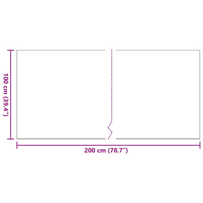 Kunstgræs Sort 1x2 m 40 mm