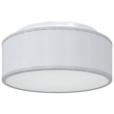 loftlamper flush mount grå Ø 30 cm stof E27