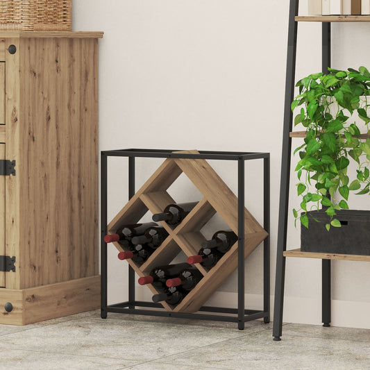 Vinreoler Artisan Eg Konstrueret Træ Medium Dekorative Indlæg