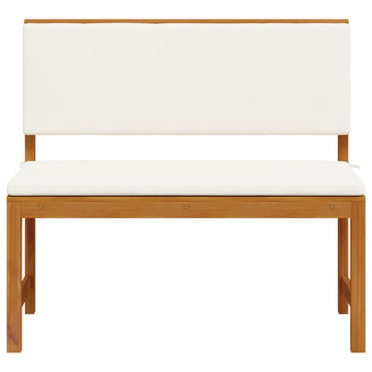 Havebænk med hynder 100x50x91 cm Solid Akacietræ