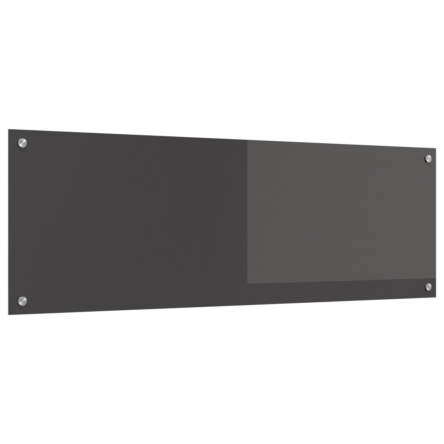 Køkken Bagrude Mørkegrå 120x40x0,6 cm Hærdet Glas