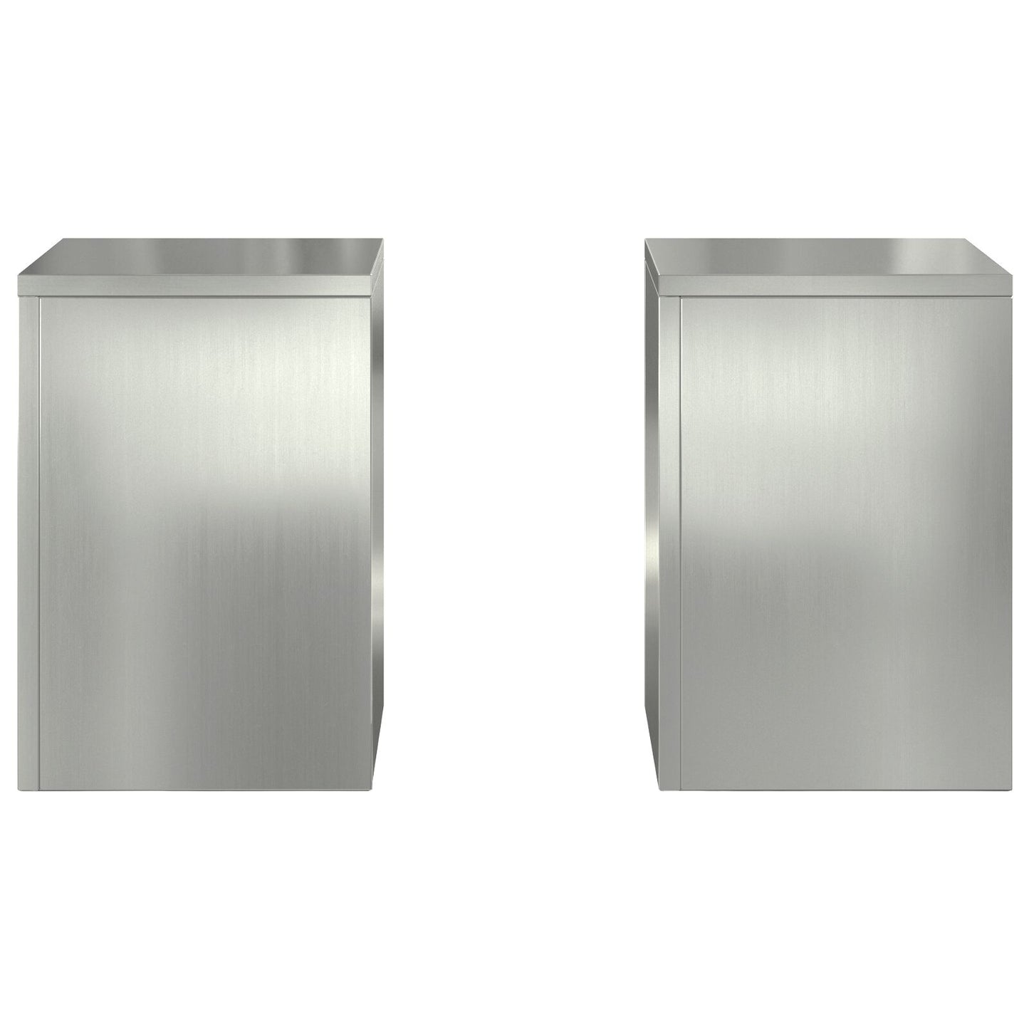 Udendørs Planteborde Stang 2 stk 24x24x35 cm Galvaniseret Stål