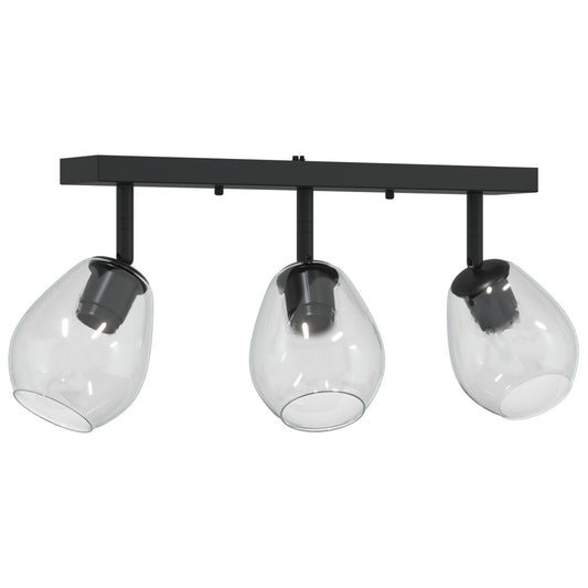 loftlamper med justerbar glaslampeskærm i anthracite, E27
