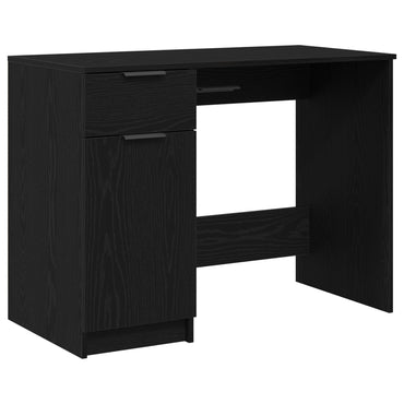 Sort Eg Skrivebord - 100x50x75 cm - Lavet af Konstrueret Træ
