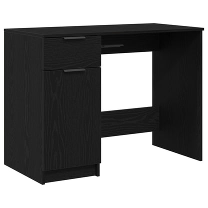 Sort Eg Skrivebord - 100x50x75 cm - Lavet af Konstrueret Træ