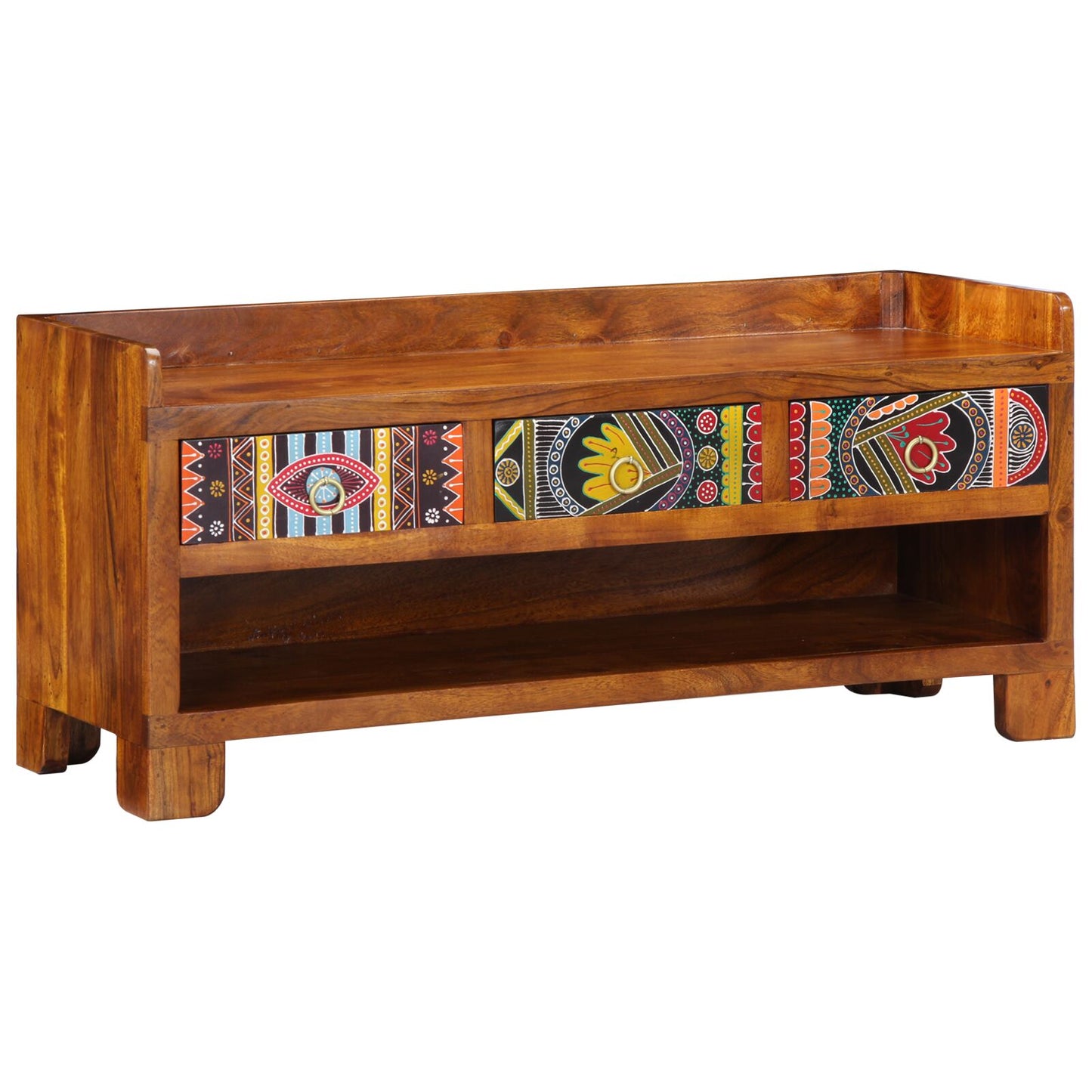 Sko Bænk 100x35x45 cm Solid Træ Akacie