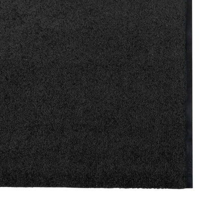 Dørmåtte, Vaskbar, Sort, 120x350 cm