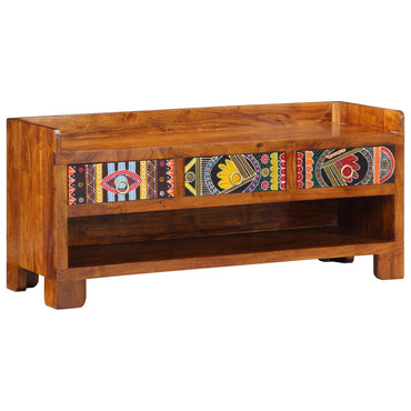 Sko Bænk 100x35x45 cm Solid Træ Akacie