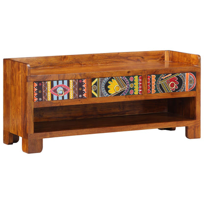 Sko Bænk 100x35x45 cm Solid Træ Akacie