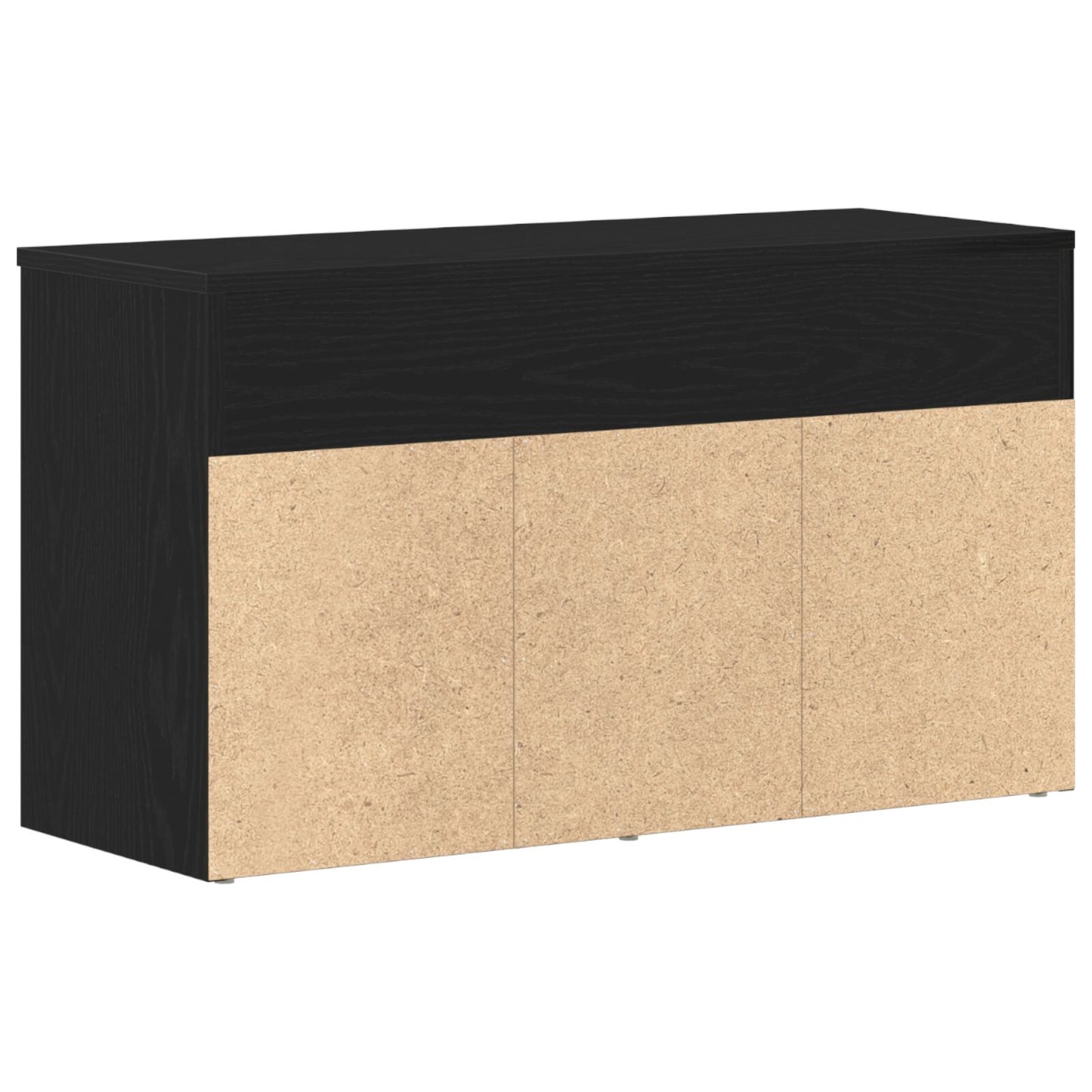 Hallbænk Sort Eg 60x30x45 cm Ingeniørtræ