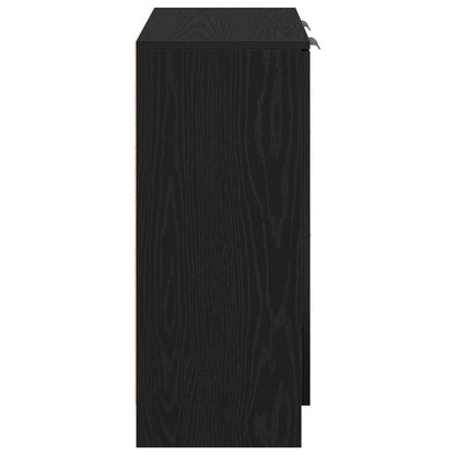 Sort Eg Sideskab 60x30x70 cm lavet af konstrueret træ