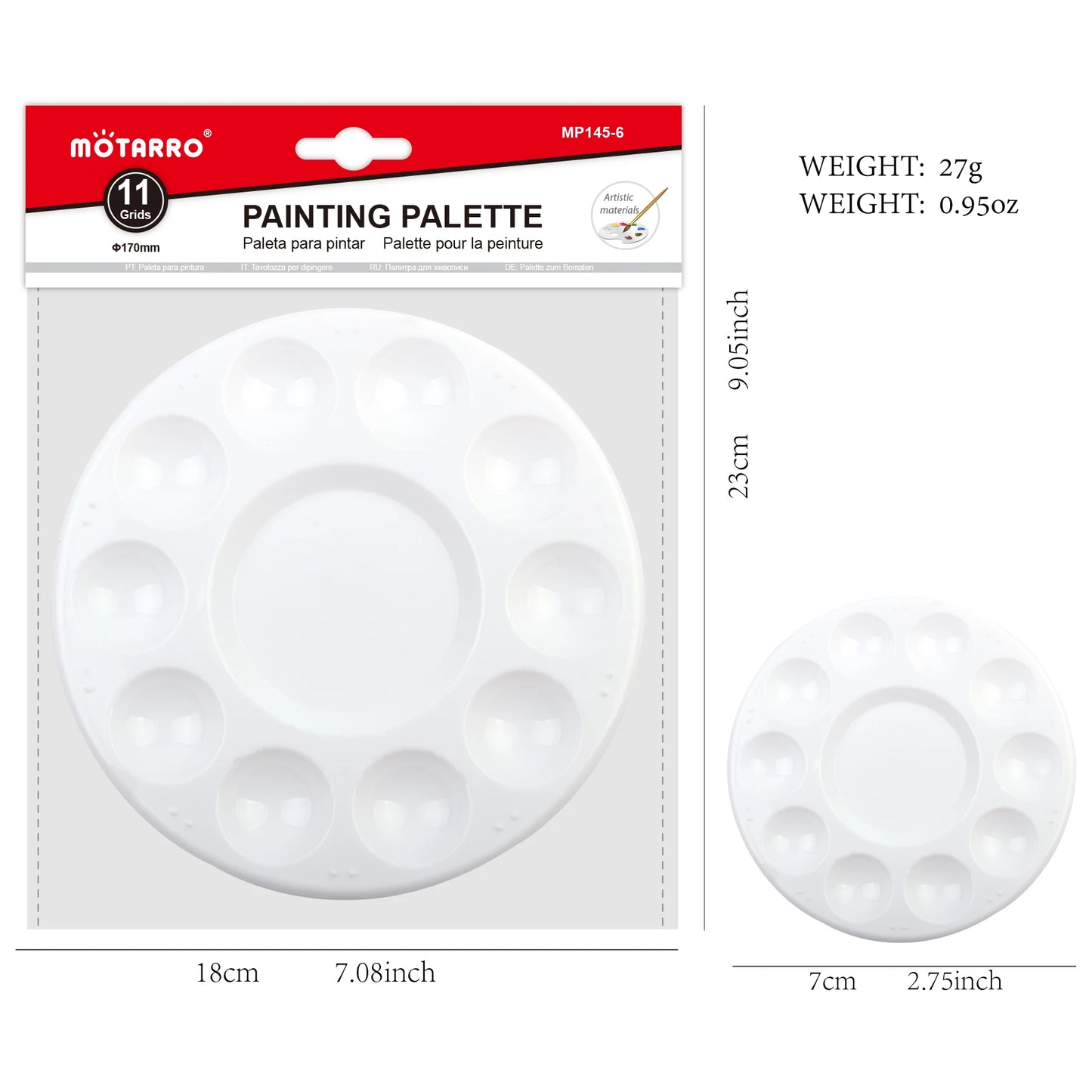 Rund plast Palette