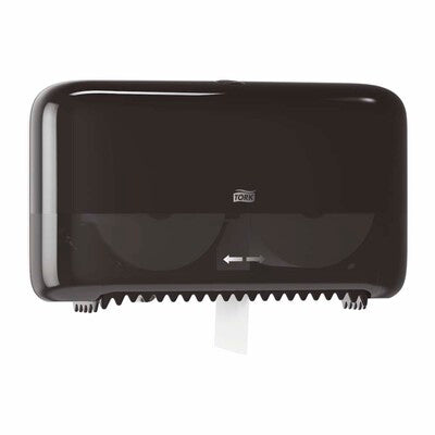 Dispenser Tork Midsize Twin T7 sort toiletpapir