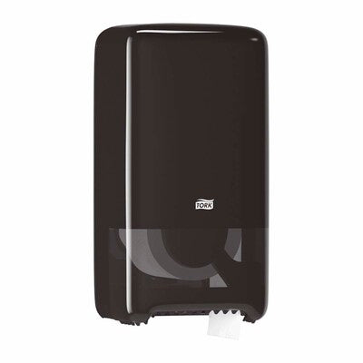 Dispenser Tork Midsize Twin T6 sort t/toiletpapir