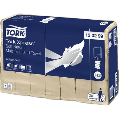 Papirhåndklæde Tork xpress Adv natur 2-lag M-fold 24cm 3780 ark