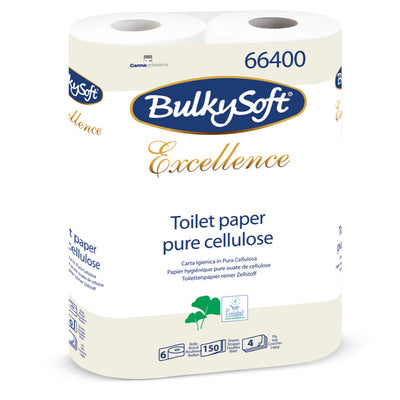 Toiletpapir BulkySoft Excl. 4-lags hvid 20,25m 60 ruller/krt.
