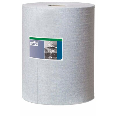 Aftørringsklud Tork 530 Kraftig W1-3 blå 38x32cmx106m 280ark/kar