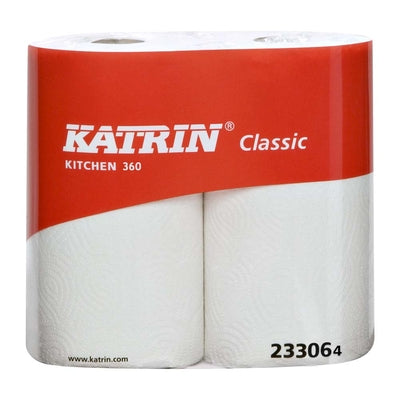 Li Køkkenrulle Katrin Classic 360 1-lags 100m 12 ruller/pk, 25 pakker