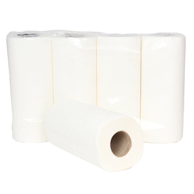 Køkkenrulle Cleanline 2-lags hvid 16m 64 ark 32 ruller/pk