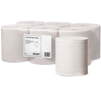 Aftøringsrulle, Tork, M2, standard, 1 lag, hvid, 215mm x 275.00m, kasse a 6 ruller