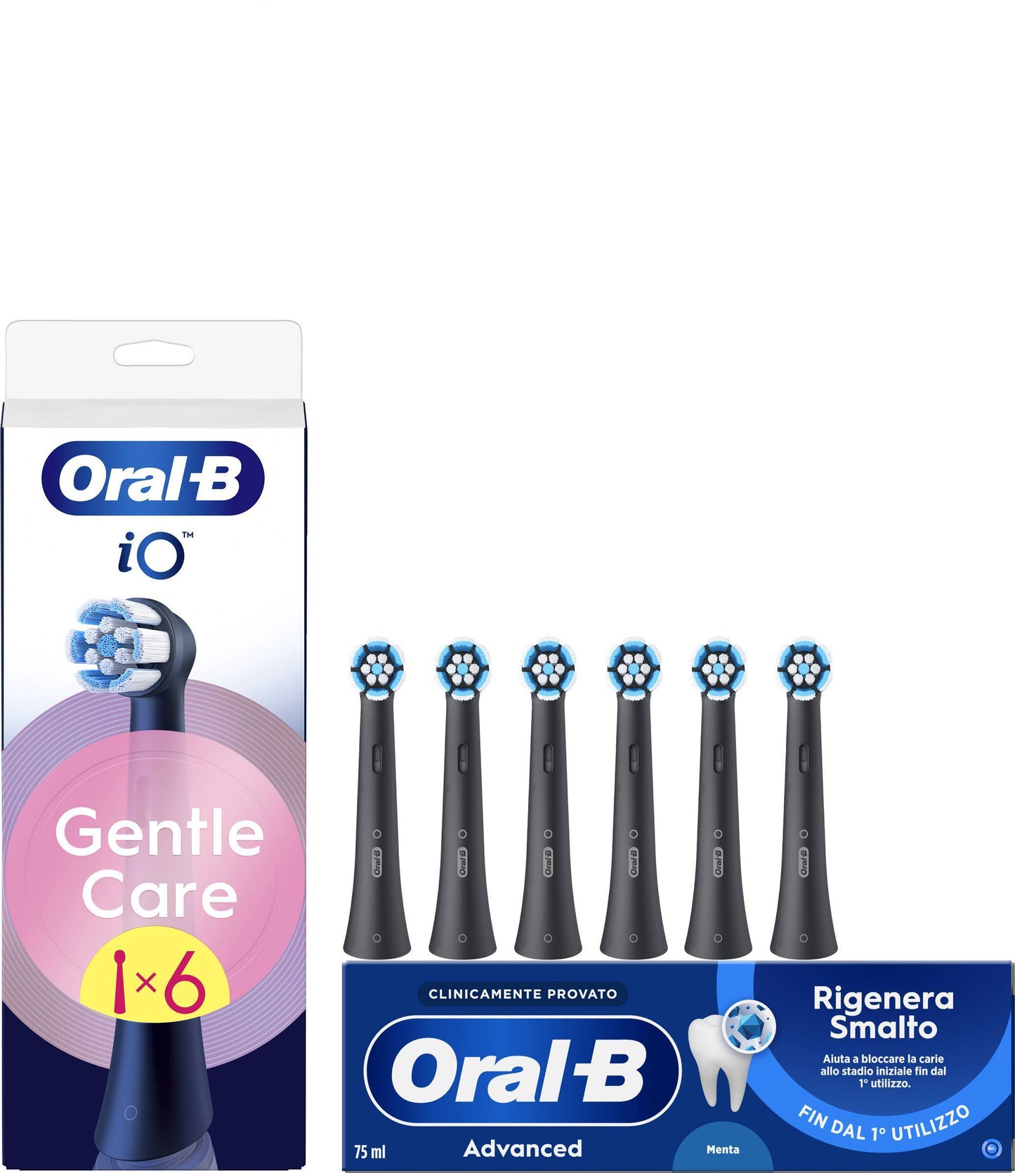 Oral-B iO Gentle Care 6-Pack Black